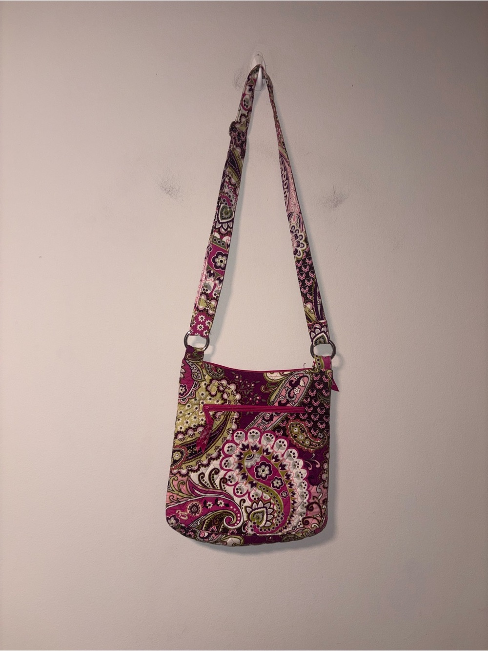 Vera Bradley Very Berry Paisley Hipster Crossbody Bag